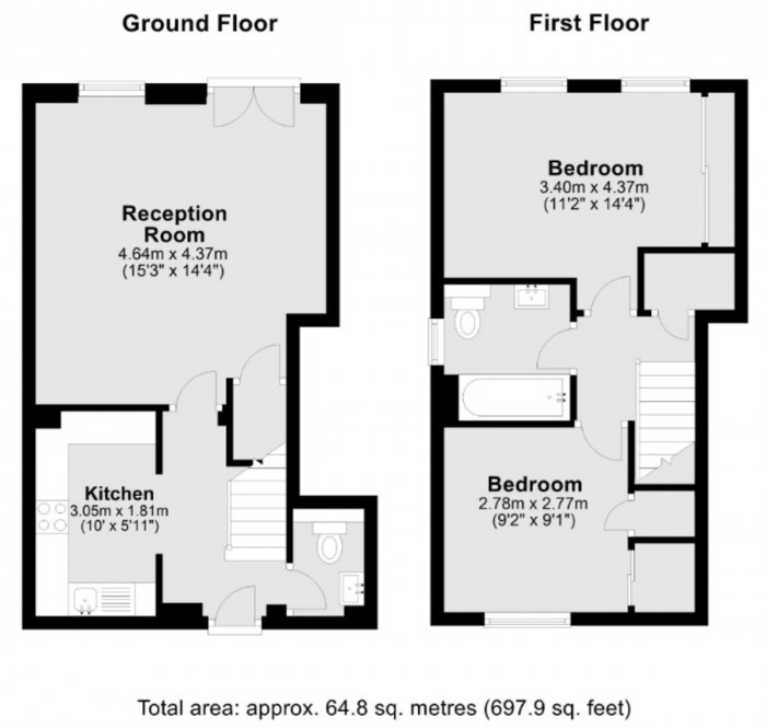 Floorplan for Victoria Park Road, E9