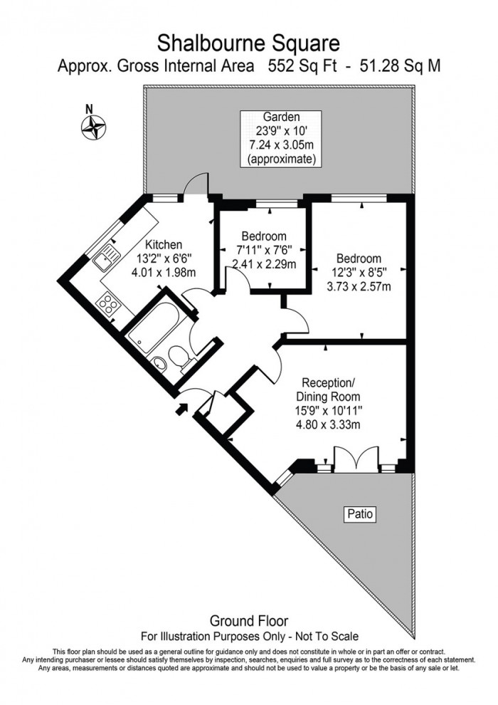 Floorplan for Shalbourne Square, E9