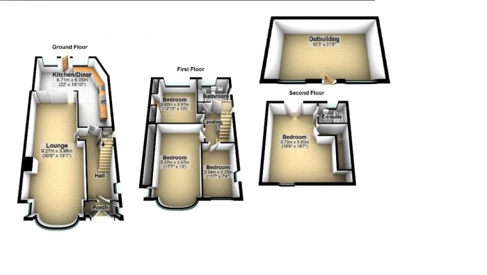 Floorplan for Queenborough Gardens, IG2