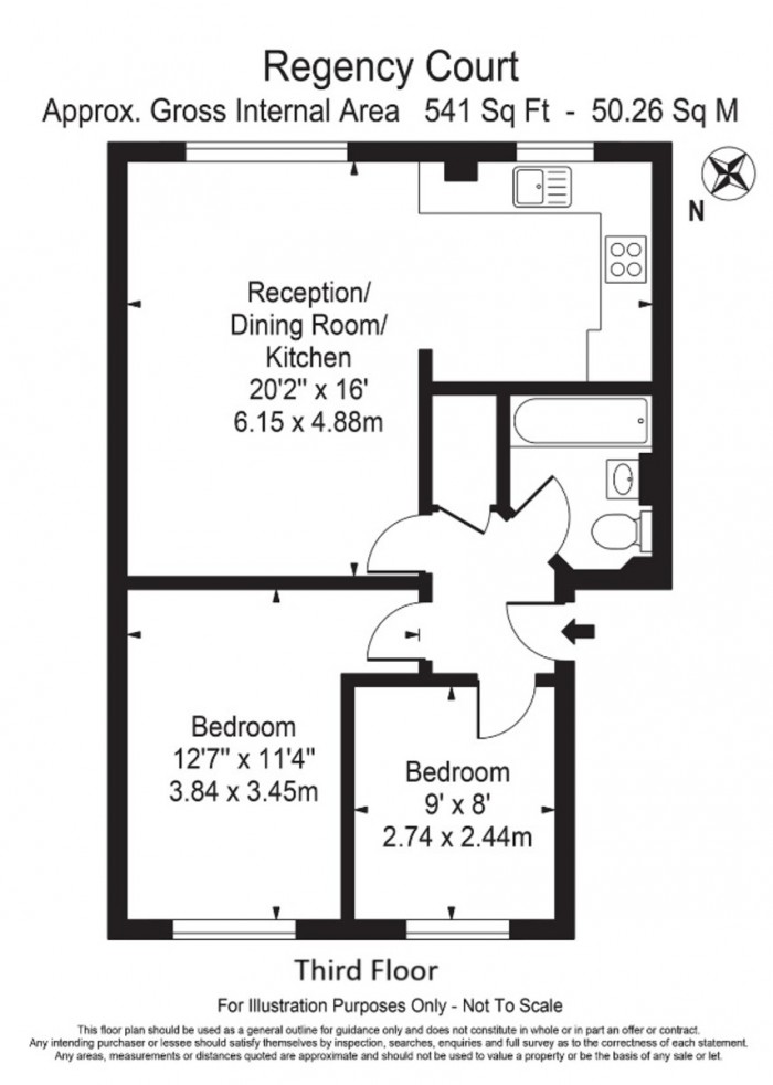 Floorplan for Regency Court, E9