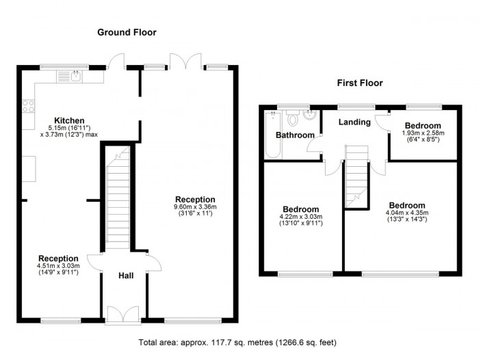 Floorplan for Babbacombe Gardens, IG4