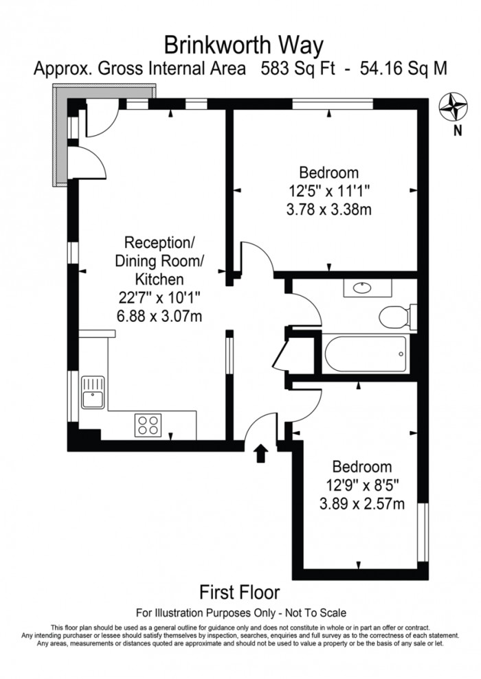 Floorplan for Trowbridge Road, E9