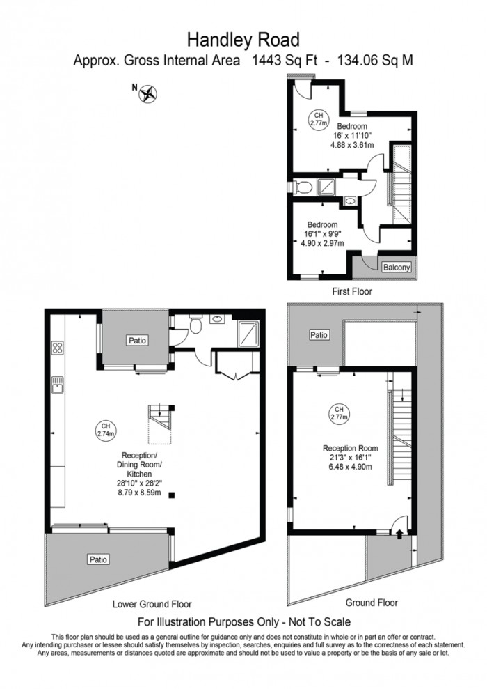 Floorplan for Handley Road, E9