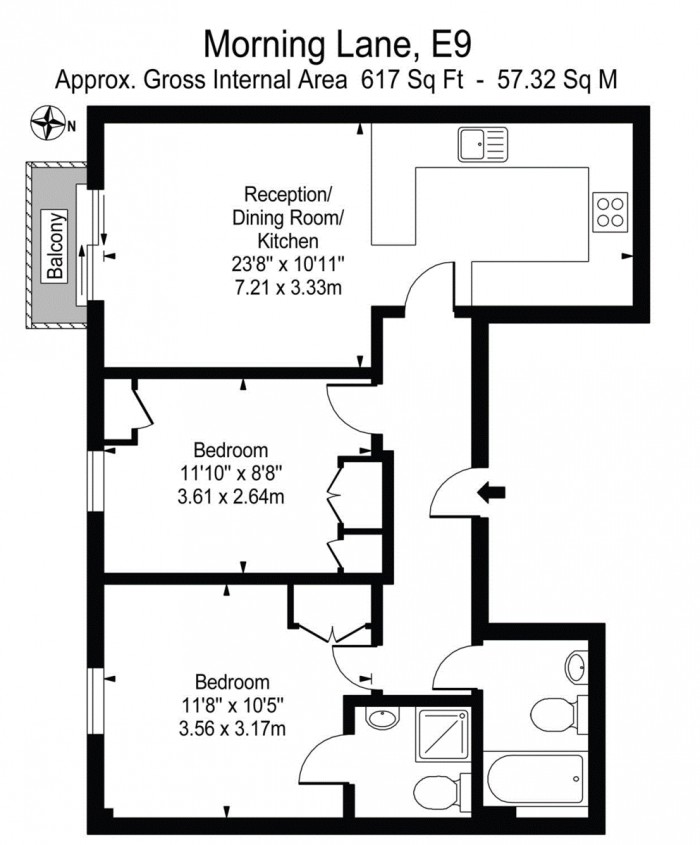 Floorplan for Morning Lane, E9