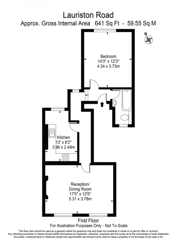 Floorplan for Lauriston Road, E9