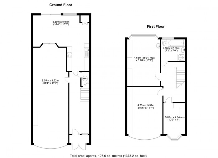 Floorplan for Stradbroke Grove, IG5