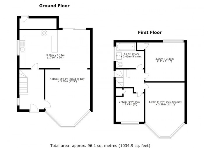 Floorplan for Caterham Avenue, IG5