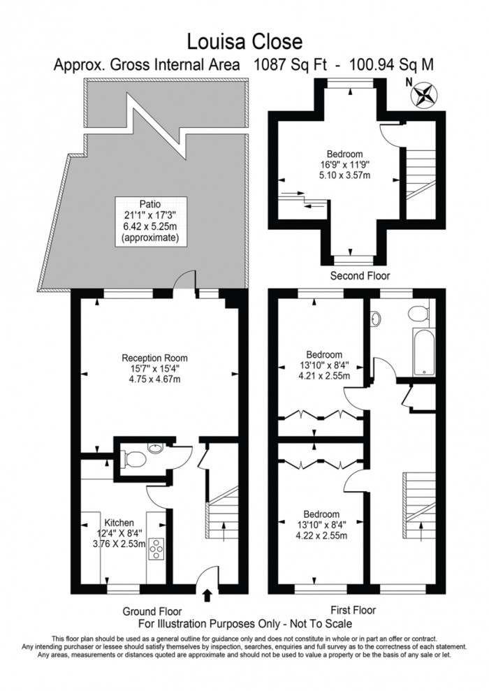 Floorplan for Louisa Close, E9