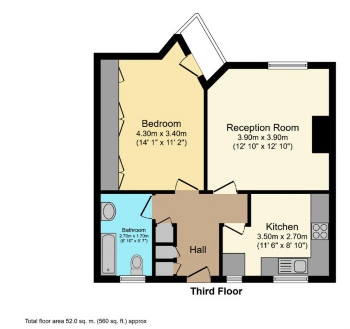 Floorplan for Banbury Road, E9