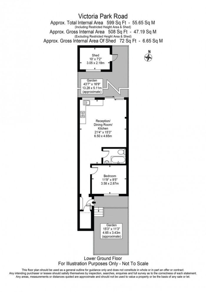 Floorplan for Victoria Park Road, E9