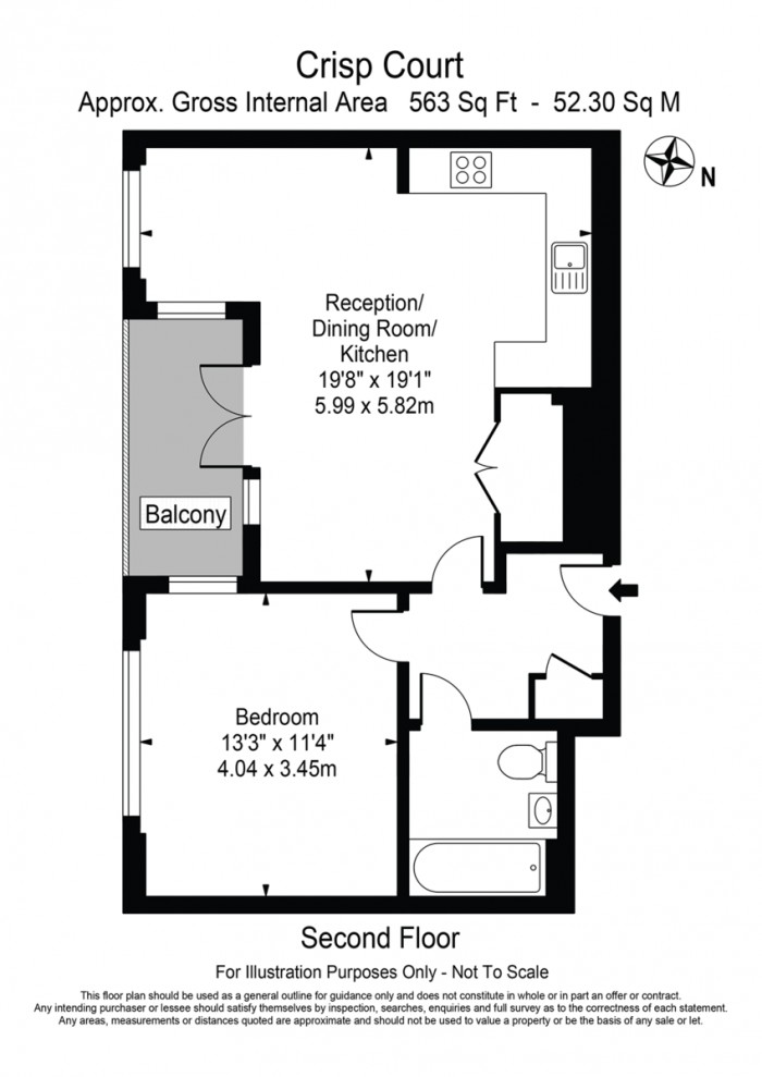 Floorplan for Gascoyne Road, E9